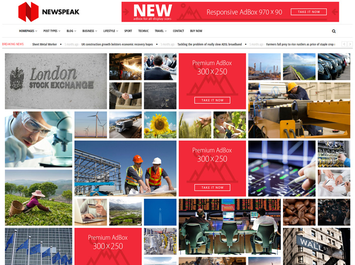 Full width grid with ad boxes