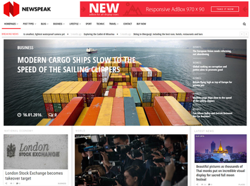 Three collumnes - two diferent news collumnes with sidebar